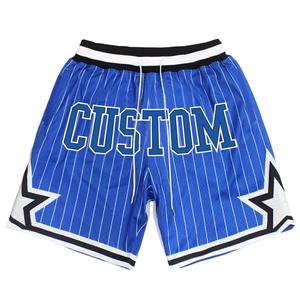Celana Pendek Basket Pria Bahan Mesh Cepat Kering dan Bernapas untuk Olahraga/Gym Musim Panas dengan Logo Kustom - Product Image 1