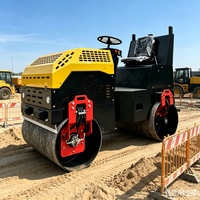 Rouleau compresseur vibrant à double tambour ME200, moteur entièrement hydraulique pour un compactage fiable, construction municipale et urbaine