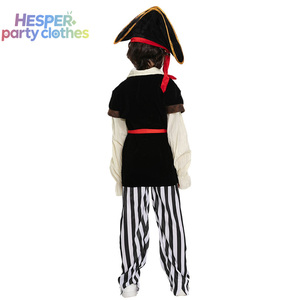 HESPER All Saints Halloween Kid Pirate Costumes Vintage Style Children Apparel with <b>Hat</b> Character-Styled Top Children Clothing - Product Image 2