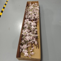 Fleur de cerisier artificielle faite à la main pour décoration de mariage et fournitures, mur de fleurs blanc 81 cm, plante artificielle