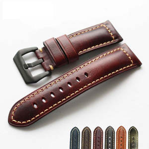 Correa de reloj de cuero de aceite de cambio de color de estilo vintage correa de reloj inteligente de manzana - Product Image 4