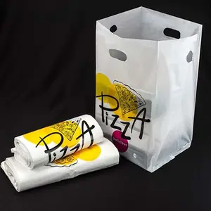 משלוח מדגם למות לחתוך פלסטיק קניות סחורה מזון שירות להוציא מתנה בתפזורת Takeaway פלסטיק שקיות עם ידיות