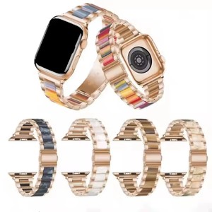 Bracelet de montre en acier inoxydable et résine de luxe pour <span class=keywords><strong>Apple</strong></span> <span class=keywords><strong>Watch</strong></span> Series 10 9 8 <span class=keywords><strong>7</strong></span> - Product Image 6