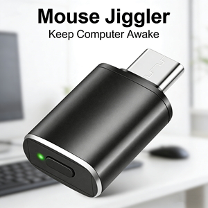 USB C Computer Auto <strong>Mouse</strong> Mover Shaker <strong>Mouse</strong> <strong>Jiggle</strong> With Button - Product Image 1