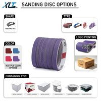 Bande abrasive céramique violette directe usine, haute efficacité, pour le meulage de l'acier inoxydable P80-P400 pour le travail des métaux, livraison rapide, OEM