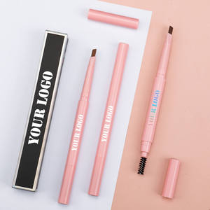 <span class=keywords><strong>Crayon</strong></span> à sourcils végétalien longue tenue et waterproof en 4 couleurs pour usage quotidien, maquillage naturel, cosmétique, logo personnalisé, faible MOQ, double embout - Product Image 2