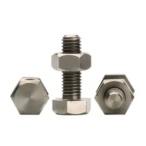 Tornillo hexagonal para máquina, perno y tuerca M4, M6, M8, titanio, M1, M2, M3, M4, M5, personalizado, OEM, CN;GUA, liso, 332