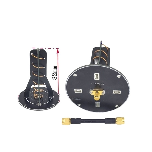 5.8GHz high gain 13.8dBi left or right circularly polarized directional helical spiral antenna Transmit and Receive FPV antenna