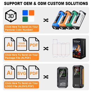 Oraimo 8000a Car Jumper 200psi UL Tire Inflator Pump 12v Battery Booster Super Capacitor Power Bank Jump Starter Air Compressor - Product Image 5