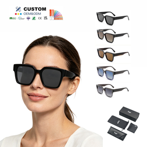 <span class=keywords><strong>Gafas</strong></span> <span class=keywords><strong>de</strong></span> <span class=keywords><strong>Sol</strong></span> <span class=keywords><strong>de</strong></span> Diseño <span class=keywords><strong>de</strong></span> Marca <span class=keywords><strong>de</strong></span> Lujo, Montura Cuadrada Grande, Unisex, Clásicas, <span class=keywords><strong>de</strong></span> Acetato, al <span class=keywords><strong>por</strong></span> Mayor, con Logotipo Personalizado, ODM, OEM - Product Image 2