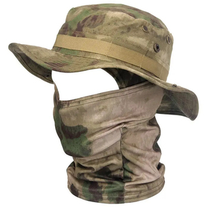 Women Men Hiking Fishing Boonie Hat Outdoor Sport Sun UV Protection Neck <strong>Face</strong> Camouflage Adjustable Bucket Caps and Mask - Product Image 4