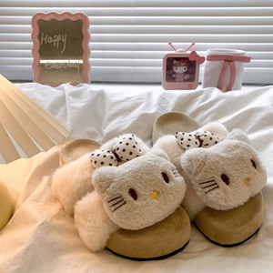 <span class=keywords><strong>Chaussons</strong></span> en coton pour femmes, pantoufles en fourrure, fabrication sur mesure en gros, automne-hiver 2025, <span class=keywords><strong>semelle</strong></span> épaisse, augmentant la taille, style Birken - Product Image 3