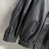 Jxwatcher Veste Bomber de Luxe Coupe-Vent en Véritable Peau de Mouton, Manches Longues Souples, Fermeture Éclair, Personnalisée, pour Femme, en Cuir Véritable, Collection Printemps 2026