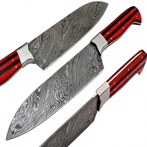 Couteau de Chef Artisanal en Acier Damas de 15 Pouces, Qualité Industrielle, Garantie OEM 3 Ans, Lame Fixe Unique - Product Image 1