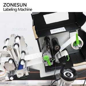 Machine d'étiquetage automatique ZONESUN ZS-TB163PO entièrement électrique avec impression en temps réel pour pochettes, cartes en papier et surfaces planes supérieures - Product Image 3