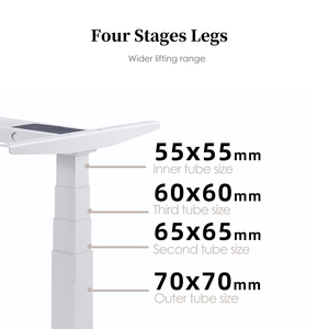 Scrivania da Ufficio Ergonomica Regolabile in Altezza 2BF4A con 4 Stadi, Velocità 50mm/<span class=keywords><strong>s</strong></span>, Tavolo Elettrico Regolabile in Altezza - Product Image 3