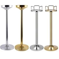Seau à glace de luxe en acier inoxydable 304 de style européen avec support pour champagne, refroidisseur de boissons et seau à vin pour fêtes