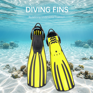 Aletas de Buceo Ajustables con Talón Abierto, de Goma Suave Antideslizante, con Diseño de Drenaje - Product Image 1