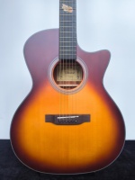 Musical Instrument 41" Acoustic Guitar Solid Spruce Top Mahogany Plywood Matte Folk Guitar