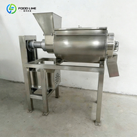 RVS fruitpulperapparatuur, bessenpureemachine voor mango, passievrucht, tomaat