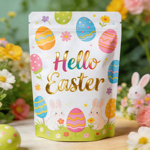 Custom Child-Resistant <b>Zip</b> Top Stand Up <b>Pouches</b> Opaque Design for Edibles Gummies Supplements - Product Image 6