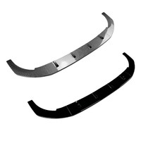 Spoiler avant en ABS noir brillant et motif carbone, modification adaptée à la Volkswagen Golf MK8 GTI R CS 2020-2024