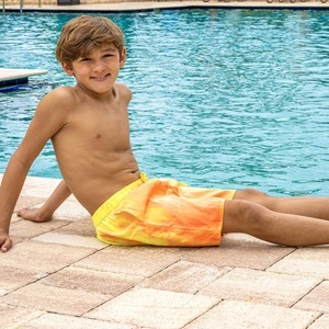 Pantaloncini da spiaggia per ragazzi che cambiano colore a temperatura costumi da bagno personalizzati costumi da bagno da spiaggia per ragazzi pantaloni da bagno per bambini che cambiano colore - Product Image 2