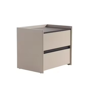 Comodino Moderno Semplice Quadrato con Vano Portaoggetti e Luce LED in Materiale Composito per Casa, Ufficio e Soggiorno di Lusso - Product Image 6