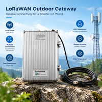 Passerelle extérieure LoRaWAN, station de base industrielle 915 MHz avec liaison Ethernet, montage sur poteau ou mur pour utilisation en réseau de comptage intelligent