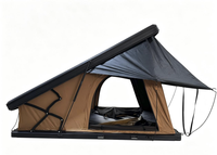 Tente de toit rigide X Hinge, design triangulaire, pour 3-4 personnes, pour SUV et pick-up tout-terrain