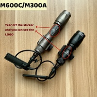 Lampe torche tactique Surefir M300 M600B M600C en nylon avec montage sur rail de 20 mm pour la chasse