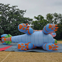 Vente chaude Jouet gonflable en PVC bleu de haute qualité Sexy Dragon couché pour l'équitation