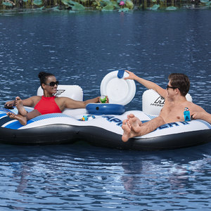 Bestway 43113 anillo de piscina de círculo flotante doble flotadores de bebida para piscina anillo de flotador de natación inflable para <span class=keywords><strong>2</strong></span> personas - Product Image 3