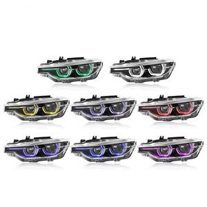 ไฟหน้า RGB สำหรับรถยนต์ซีรีส์ 3 F30 ปี 13-18 ชุดไฟ LED Daytime Running Lights 12V 6000K ไฟหน้า RGB รุ่นใหม่ปรับแต่งระดับไฮเอนด์ - Product Image 3