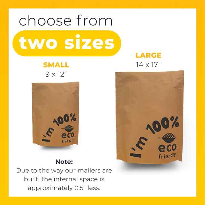 Paper Mailing Bags - Kraft Paper Eco Friendly Recyclable Planet Positive Postage Bags (100, 325x100x495mm - View #7