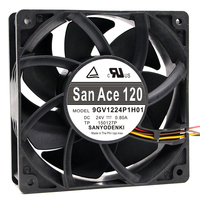 Ventilateur de refroidissement à flux axial DC sans balais original SANYO 9GV1224P1H01 DC24V 0.80A 120*120*38MM 12038 12CM pour convertisseur de fréquence