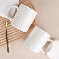 Tasses de Sublimation Gloway Populaires en Céramique Blanche Simple 11oz, Cadeau Personnalisé DIY avec Logo, Tasse Vierge pour Impression par Sublimation