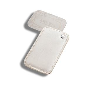 Wholesale Custom Resin Epoxy Logo <b>Rectangle</b> Stainless Steel Luxury Large <b>Mirror</b> With PU Sleeve - Product Image 3