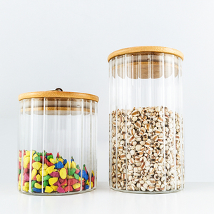 מיכל גדול קיבולת גבוהה borosilicate 450 מ ל 750 מ "ל 1000 מ" ל עבור אחסון מטבח עם מכסה - Product Image 2