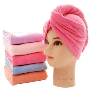 Microfiber Hair Drying Towel Ultra Absorbent Twist Hair Turban Drying Cap Hair Wrap