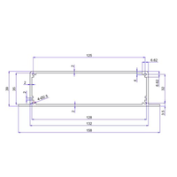 Boîtier en aluminium anodisé Boîtier d'instrument électronique en métal Boîte à rail Din Boîtier PCB