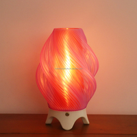 Lampe de bureau rechargeable par USB, lumière LED, lampe de table à impression 3D, lampe de chevet à intensité variable, décoration d'intérieur pour chambre à coucher