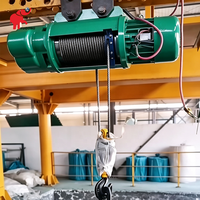 Vente en gros de grue électrique à télécommande, palan à câble industriel de 2 tonnes et 10 mètres