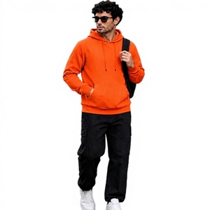 New Trendy Fashion Men's Fleece Sporty Pullover <b>Hoodies</b> <b>Lightweight</b> Comfortable Anti-Wrinkle Breathable Waterproof 100% Cotton - Product Image 1