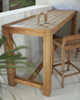 Ensemble complet de chaises de salle à manger en rotin Wabi-Sabi d'Indonésie Bali, en bois massif écologique, pour projets hôteliers