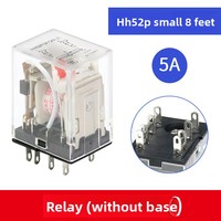 Silver Point 220V Ac 24V12V Dc Relais électromagnétique Miniature 53P 54P 62P Protection scellée