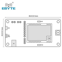 Module LoRa Ebyte ODM E22-400TBH-01 RF SX1262 SX1268 433 MHz, Kits de développement et de test de modules, Émetteur-récepteur sans fil