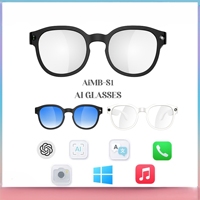 Lunettes Intelligentes AIMB-S1 5MP Anti-tremblement pour la Prise de Photos, Enregistrement Vidéo 1080P, Enregistrement Audio, Traduction Simultanée IA, Bouton Poussoir