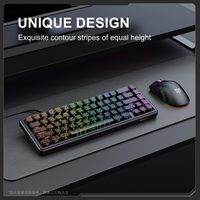 Clavier mécanique filaire de jeu ONIKUMA G67 RGB USB-C à interrupteurs magnétiques, déclenchement rapide, 8KHz, inclinaison réglable, connecteur
