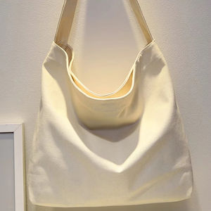 הסיטונאי בד תיק כותנה תיק עם לוגו מודפס מותאם אישית - Product Image 2